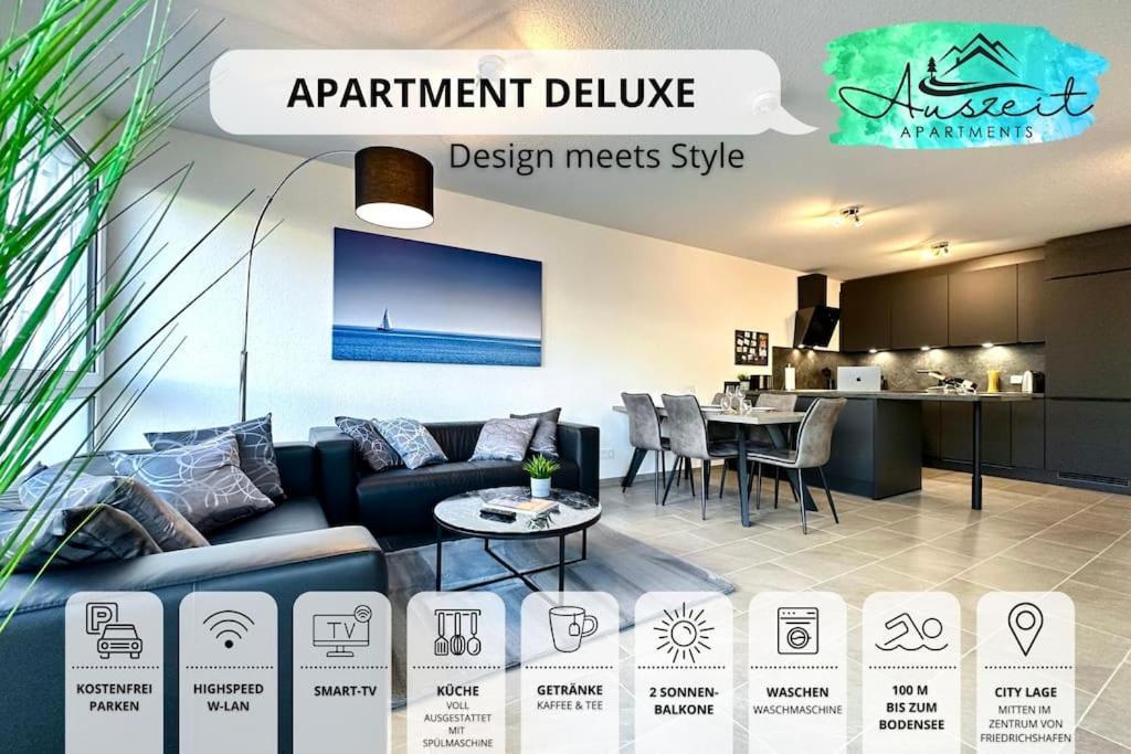 Auszeit Apartment Deluxe フリードリヒスハーフェン エクステリア 写真